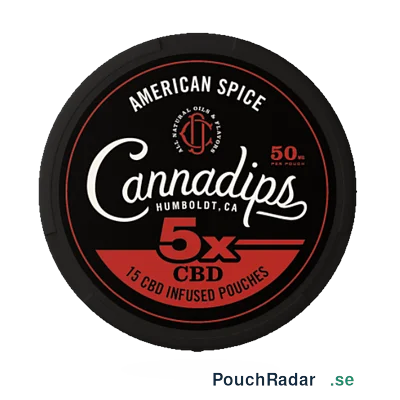Cannadips Slim American Flavor X5 CBD