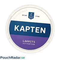 Kapten Lakrits Vit Portion