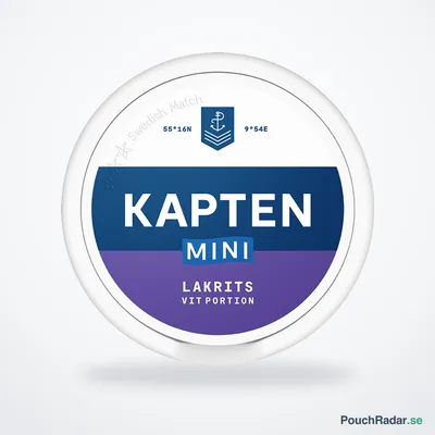 Kapten Mini Lakrits Vit Portion