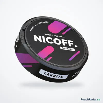NICOFF Lakrits Nikotinfritt Portion