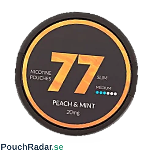 77 Nicotine Pouches Peach & Mint