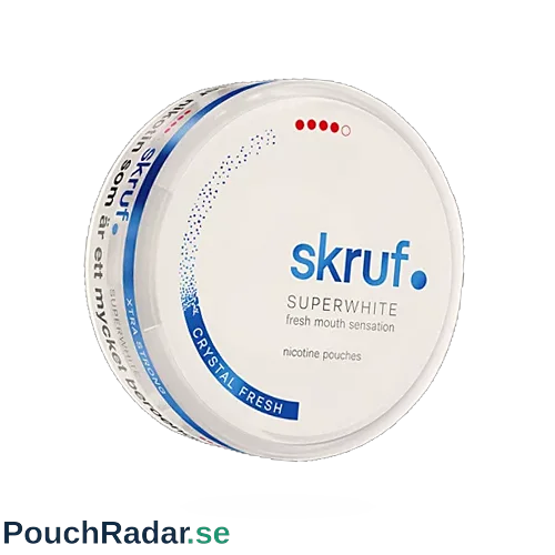 skruf SUPERWHITE Crystal Fresh Extra Strong