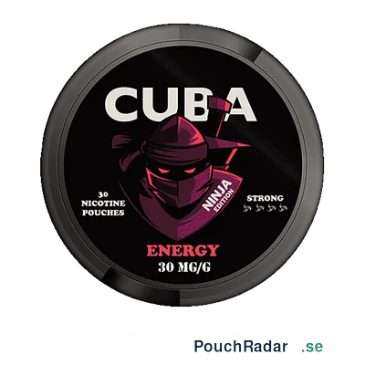 CUBA Ninja Energy Slim Strong All White Snus