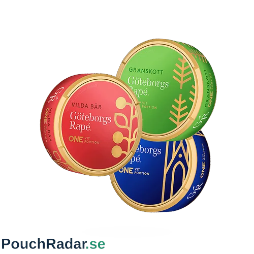 Göteborgs Rapé ONE Vit Portion + Granskott + Vilda Bär