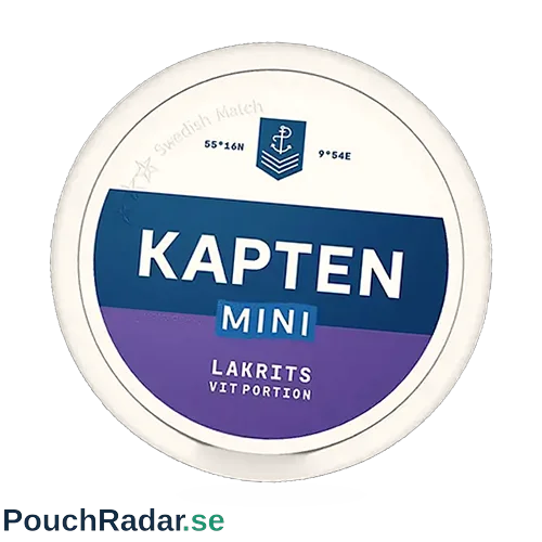 Kapten Mini Lakrits Vit Portion