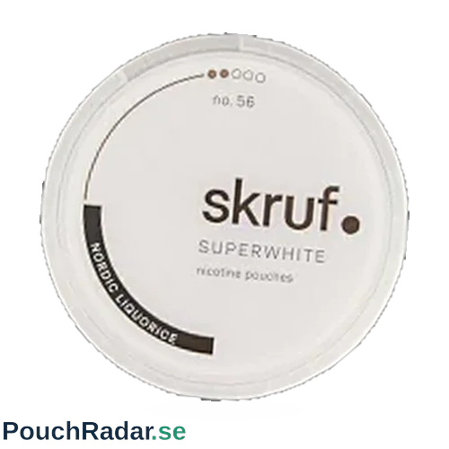 Skruf Superwhite No. 56 Nordic Liquorice Medium Slim