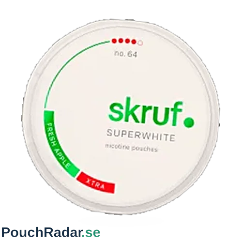 Skruf Superwhite No. 64 Fresh Apple Xtra Strong Slim