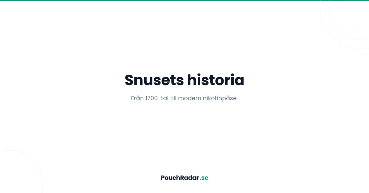 Snusets historia - är snus svenskt?